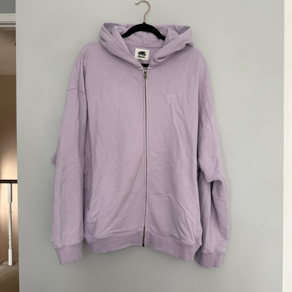 Purple One Zip Hoodie